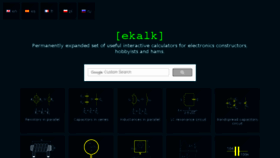 What Ekalk.eu website looked like in 2018 (5 years ago)