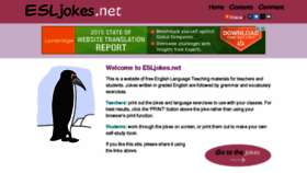What Esljokes.net website looked like in 2018 (5 years ago)