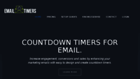 What Emailtimers.com website looked like in 2018 (5 years ago)