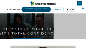What Employeematters.com.au website looked like in 2018 (5 years ago)