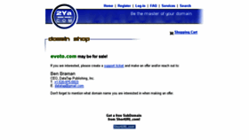 What Evoto.com website looked like in 2018 (5 years ago)