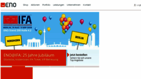 What Eno.de website looked like in 2018 (5 years ago)
