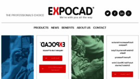 What Expocadweb.com website looked like in 2018 (5 years ago)