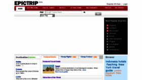 What Epictrip.com website looked like in 2018 (5 years ago)