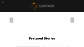 What Economichardship.org website looked like in 2018 (5 years ago)