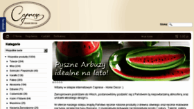 What E-caprese.pl website looked like in 2018 (5 years ago)