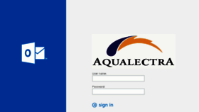 What Email.aqualectra.com website looked like in 2018 (5 years ago)