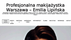 What Emilialipinska.com website looked like in 2018 (5 years ago)