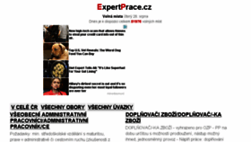 What Expertprace.cz website looked like in 2018 (5 years ago)
