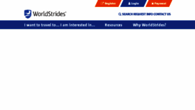 What Educationaltravel.worldstrides.com website looked like in 2018 (5 years ago)
