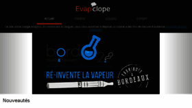 What Evapclope.fr website looked like in 2018 (5 years ago)