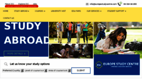 What Europestudycentre.com website looked like in 2018 (5 years ago)
