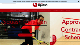What Englandsquashandracketball.com website looked like in 2018 (5 years ago)