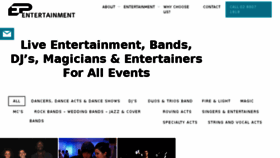 What Epentertainment.com.au website looked like in 2018 (5 years ago)