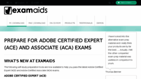 What Examaids.com website looked like in 2018 (5 years ago)