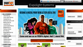 What Expolight.com website looked like in 2018 (5 years ago)