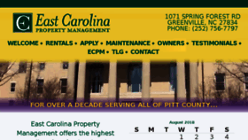 What Eastcarolinaprop.com website looked like in 2018 (5 years ago)