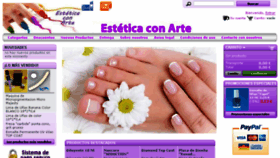 What Esteticaconarte.es website looked like in 2018 (5 years ago)
