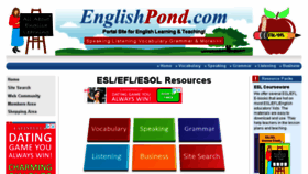 What Englishpond.com website looked like in 2018 (5 years ago)