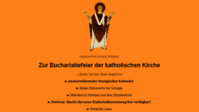 What Eucharistiefeier.de website looked like in 2018 (5 years ago)