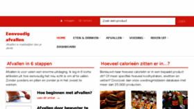 What Eenvoudig-afvallen.nl website looked like in 2018 (5 years ago)