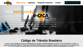 What E-cfcanet.com.br website looked like in 2018 (5 years ago)