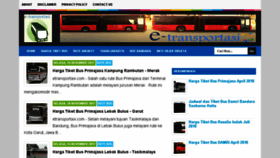 What Etransportasi.com website looked like in 2018 (5 years ago)