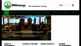 What Ekoenergy.org website looked like in 2018 (5 years ago)