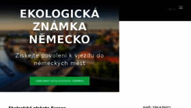 What Ekologickaznamka.cz website looked like in 2018 (5 years ago)