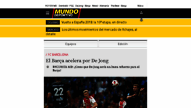 What Elmundodeportivo.com website looked like in 2018 (5 years ago)