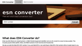 What Esnconverter.com website looked like in 2018 (5 years ago)