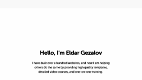 What Eldargezalov.com website looked like in 2018 (5 years ago)
