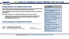 What Evangeliumszentrum.at website looked like in 2018 (5 years ago)