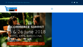 What E-commercesummit.com website looked like in 2018 (5 years ago)
