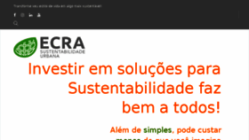 What Ecrasustentabilidadeurbana.com.br website looked like in 2018 (5 years ago)