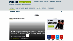 What Euwid-energie.de website looked like in 2018 (5 years ago)