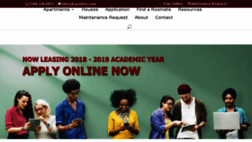 What Elonstudenthousing.com website looked like in 2018 (5 years ago)