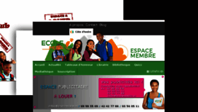 What Ecolemedia.ci website looked like in 2018 (5 years ago)