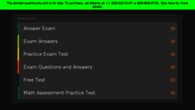 What Exambomb.com website looked like in 2018 (5 years ago)