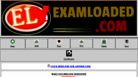 What Examloaded.com website looked like in 2018 (5 years ago)