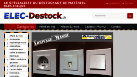 What Elec-destock.fr website looked like in 2018 (5 years ago)