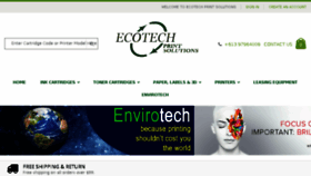 What Ecotechprintsolutions.com.au website looked like in 2018 (5 years ago)