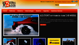What Elextramedios.com website looked like in 2018 (5 years ago)