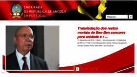 What Embaixadadeangola.pt website looked like in 2018 (5 years ago)