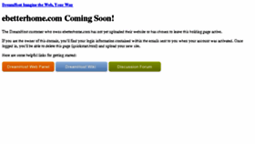 What Ebetterhome.com website looked like in 2018 (5 years ago)