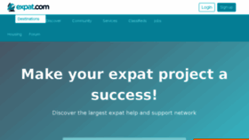 What Expat-blog.com website looked like in 2018 (7 years ago)