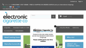 What Electronic-cigarettesco.co.uk website looked like in 2018 (5 years ago)