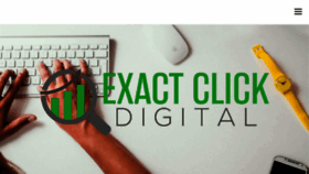 What Exactclickdigital.com website looked like in 2018 (5 years ago)