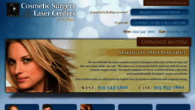 What Elpasoplasticsurgery.org website looked like in 2018 (5 years ago)