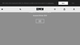 What Edwin-europe.com website looked like in 2018 (5 years ago)